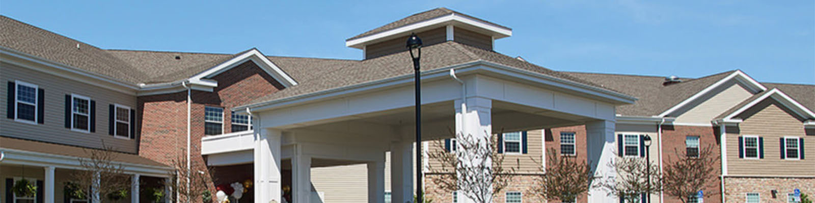 View of the exterior of the Traditions of West Chester senior living facility